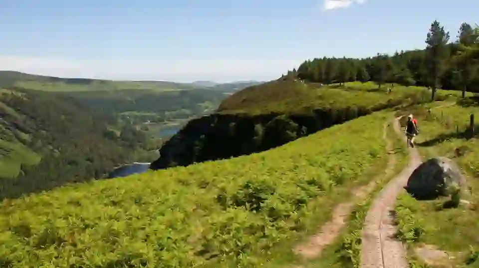 Hiking trail at Glendalough